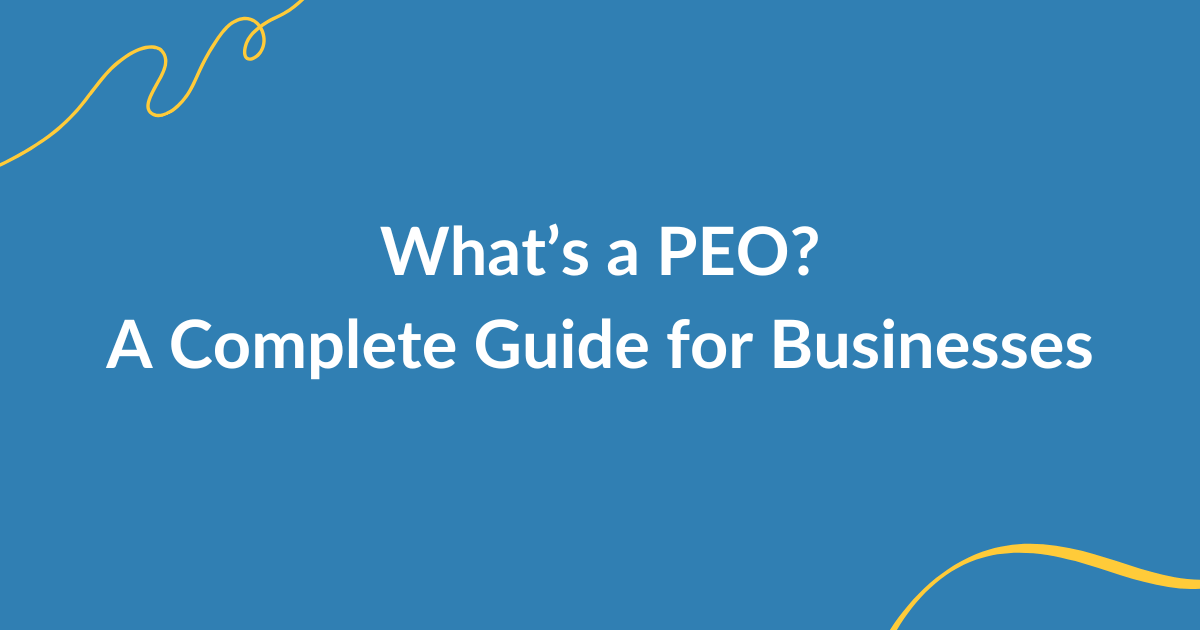 PEO services concept with HR, payroll, benefits, and compliance support