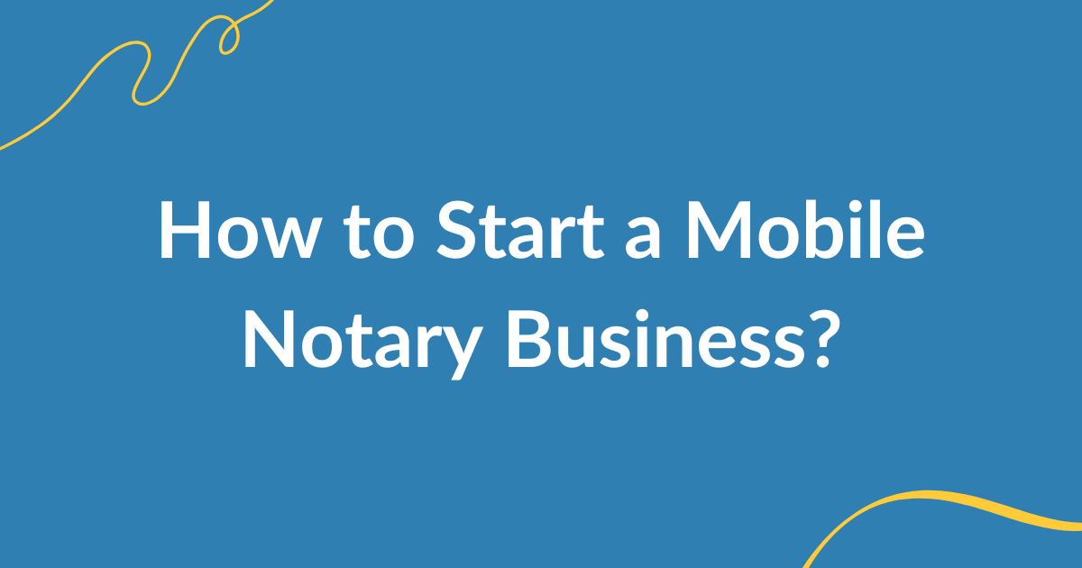 how start mobile notary business