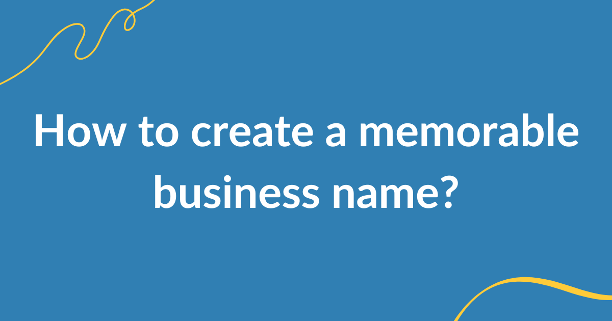 how create business memorable name