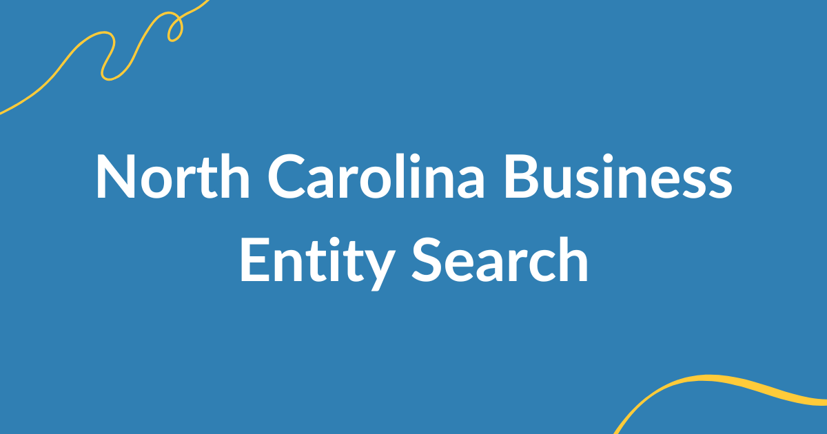 north carolina business entity search