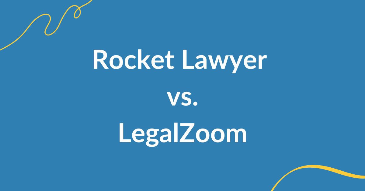 compare rocket lawyer legalzoom guide