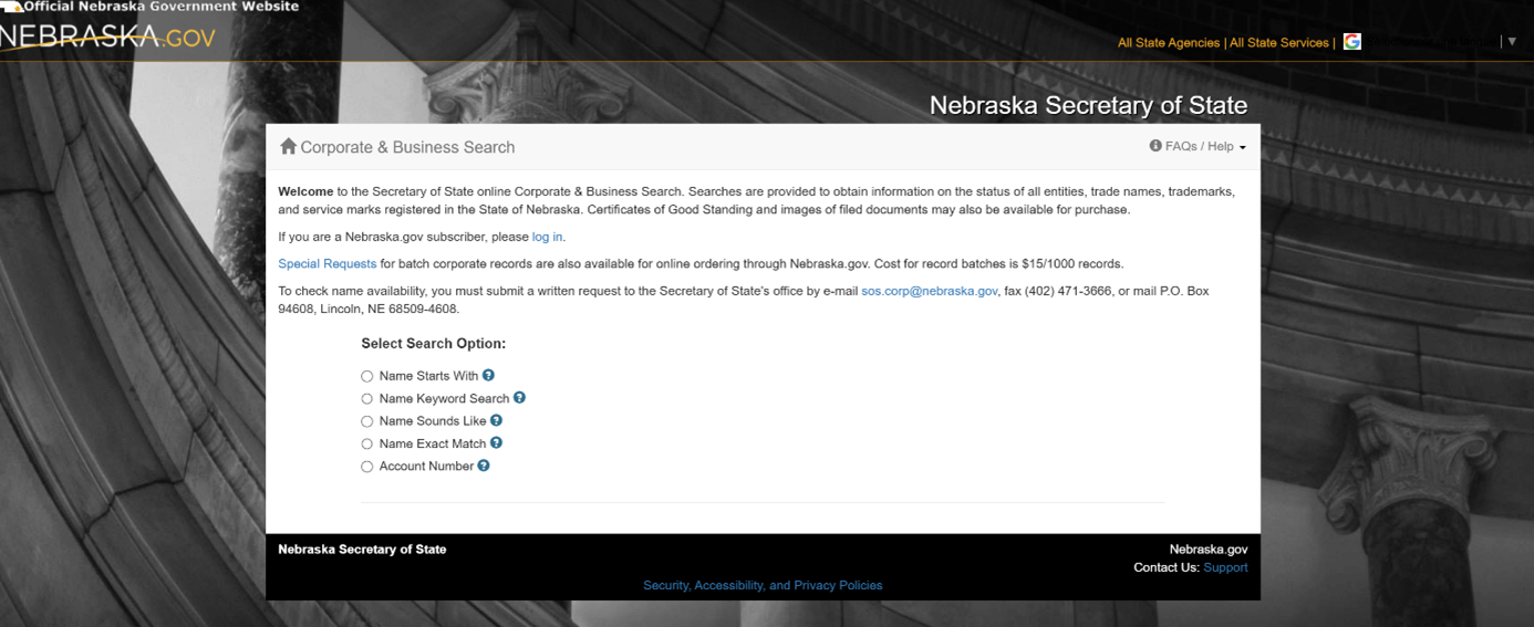 process business name lookup new mexico