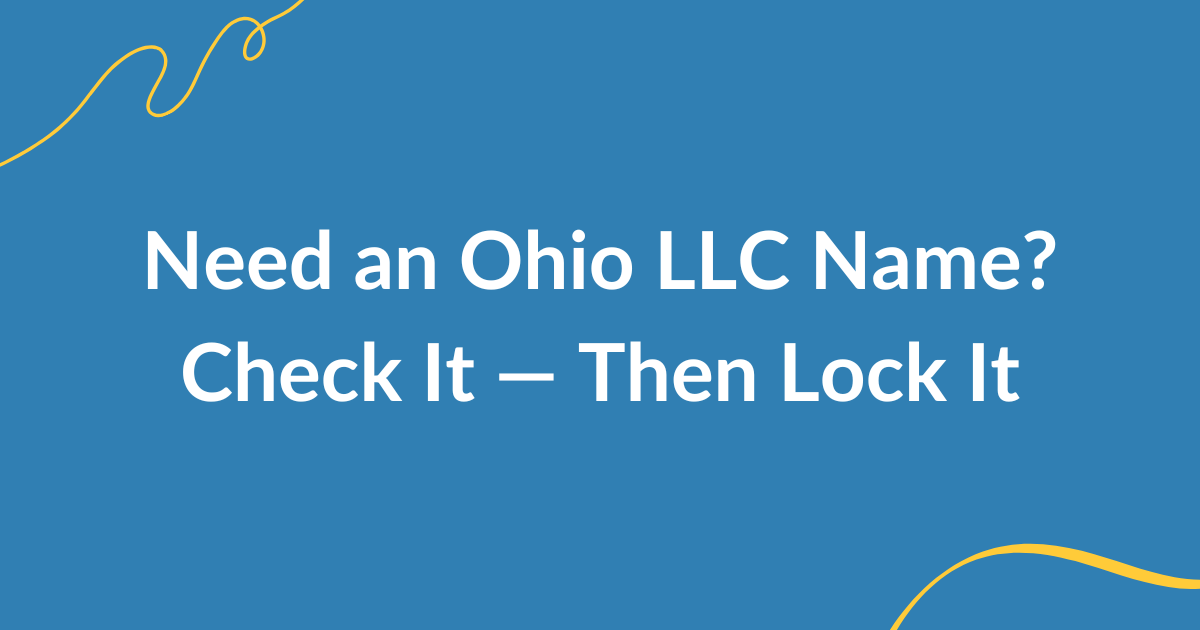 Ohio LLC name search and business registration lookup