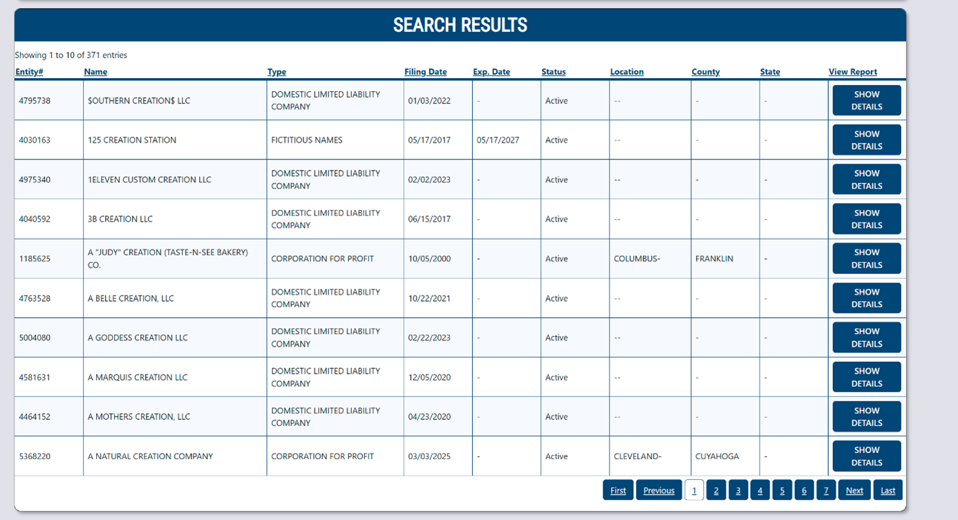 process business name lookup new mexico