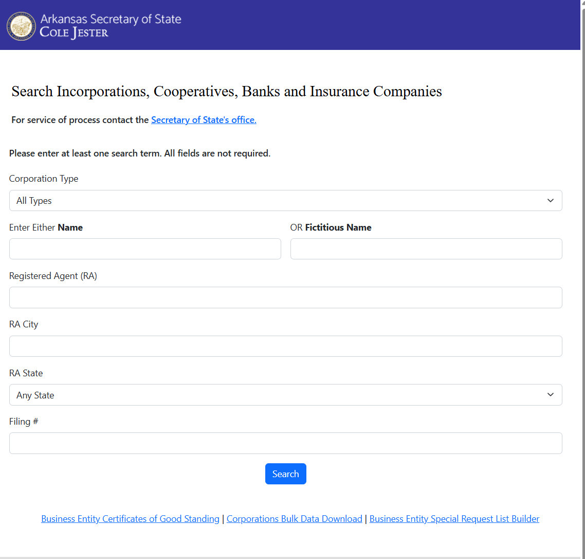 process business name lookup new mexico