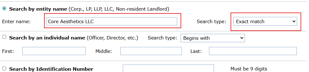 process business name lookup new mexico