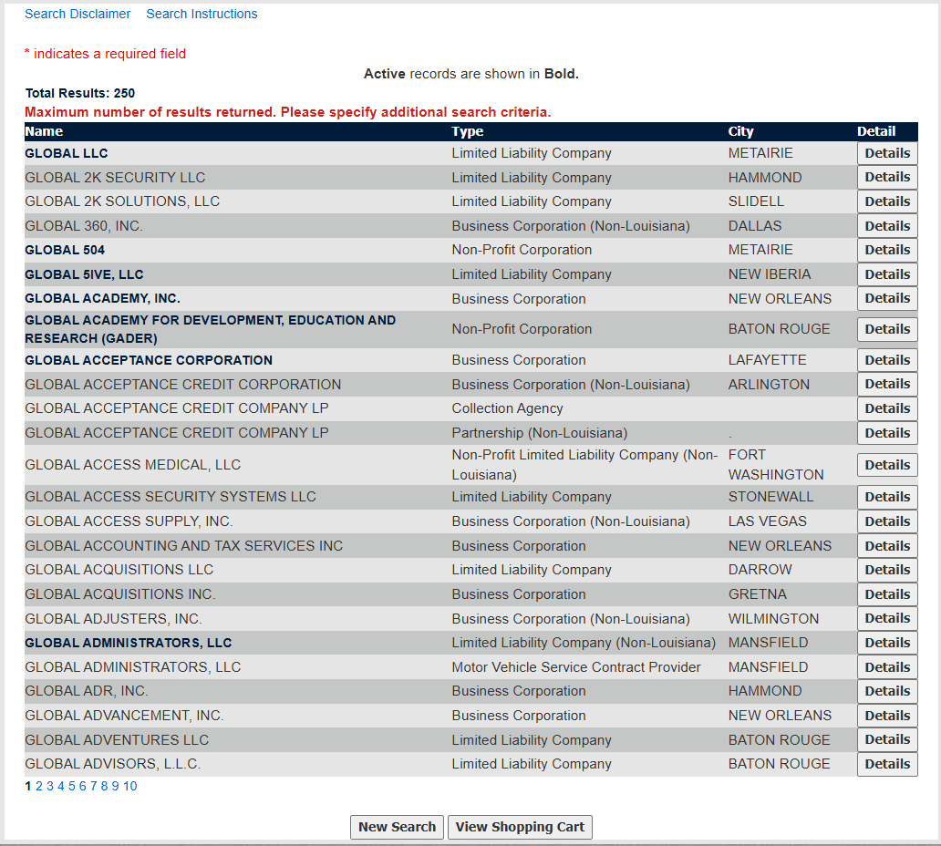 process business name lookup new mexico