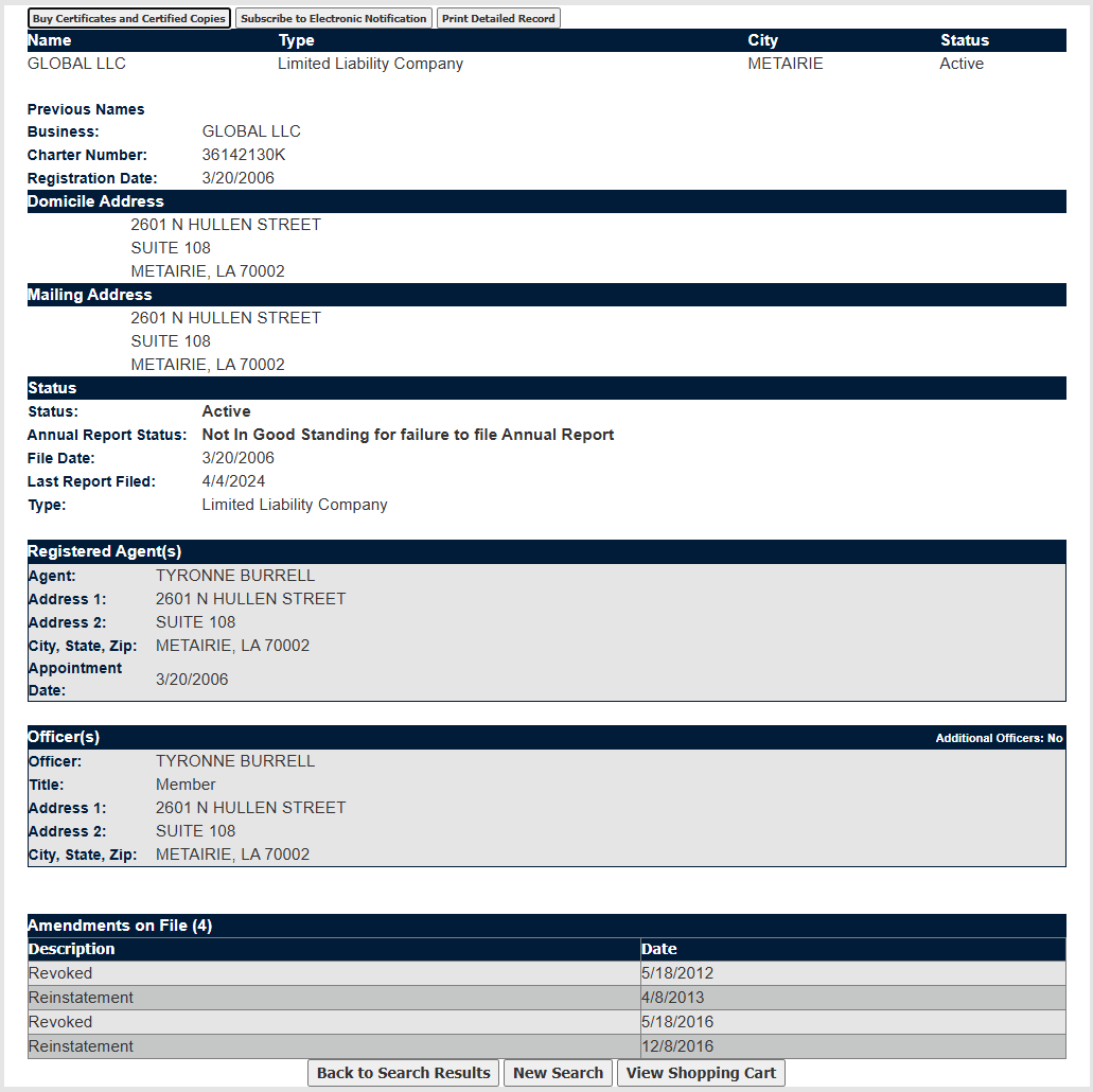 process business name lookup new mexico