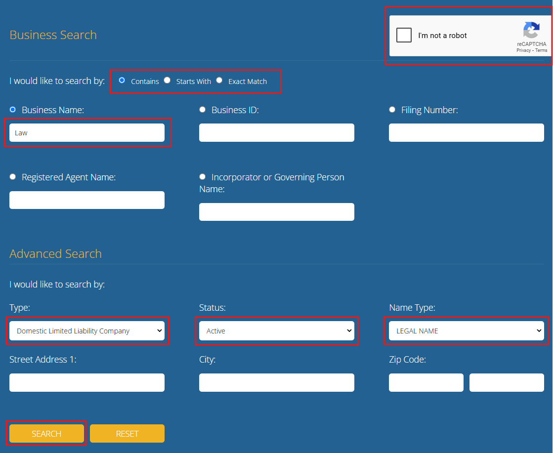process business name lookup new mexico
