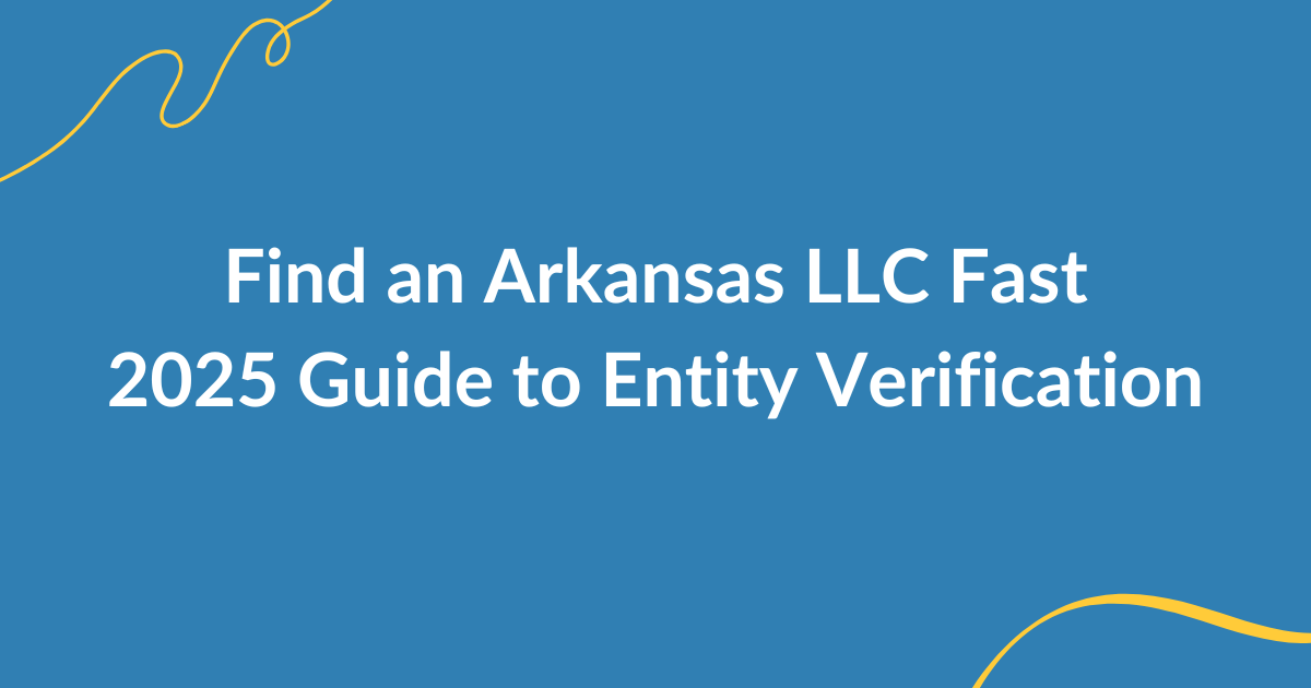 Arkansas Secretary of State LLC search interface showing entity list and business details