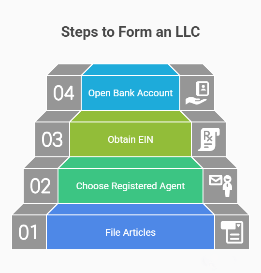 South Carolina LLC formation final steps: filing, agent, EIN & banking