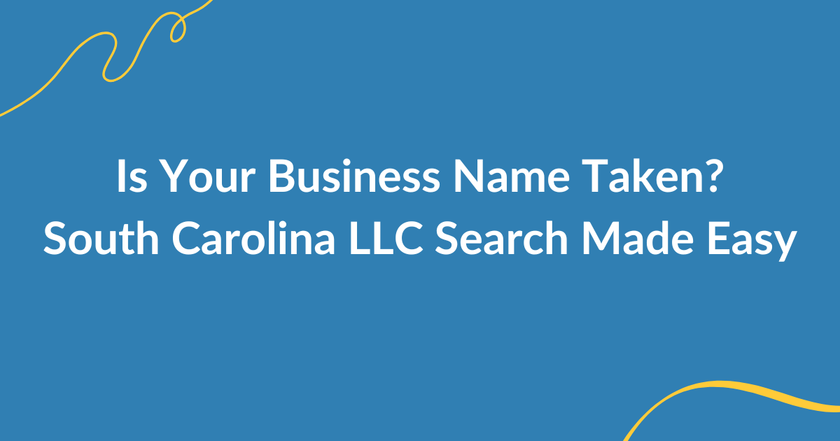South Carolina LLC name search using Business Entities Online portal