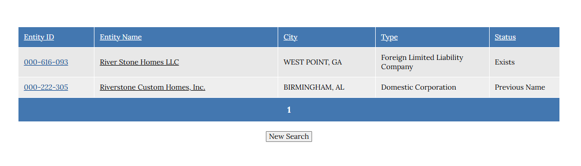 Alabama search results compare matches