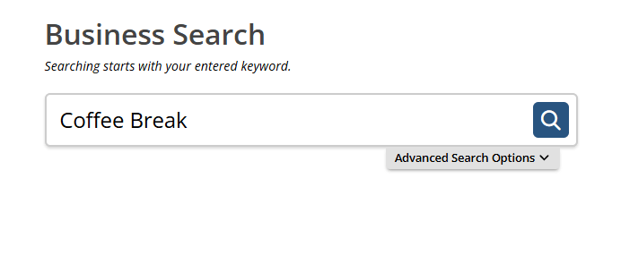 Idaho SOSBiz homepage portal
