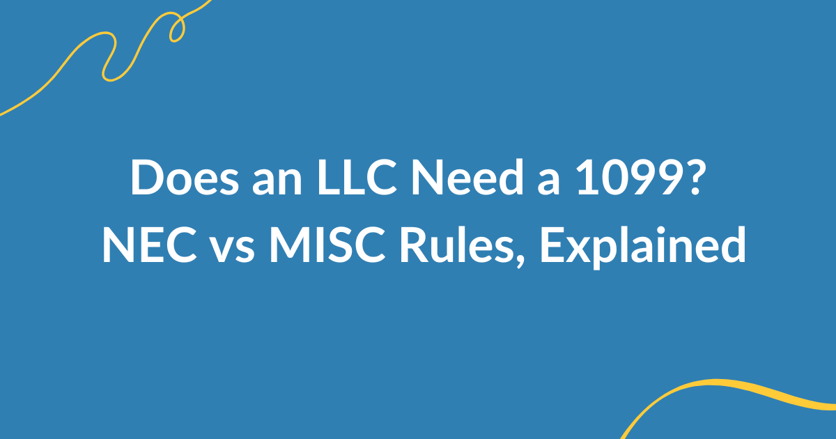 Does an LLC Need a 1099?