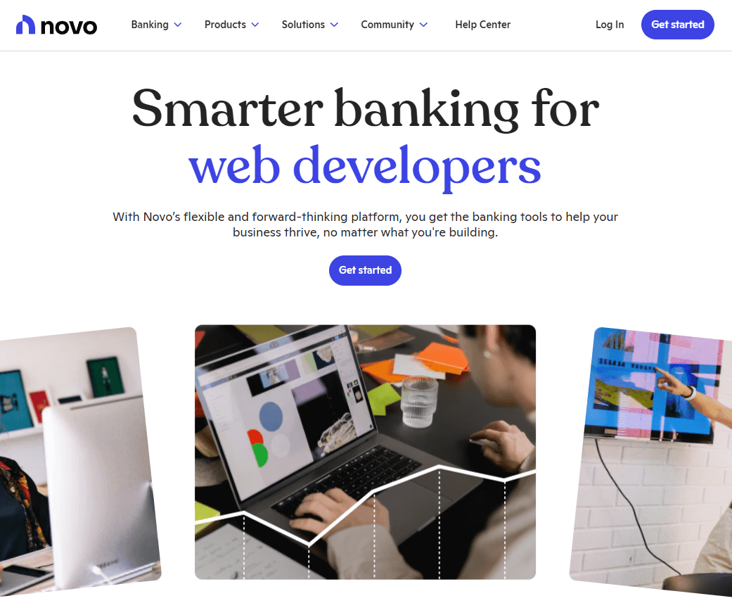 5 Best Free Business Bank Accounts for Your LLC in the United States (2026) 3 Novo business bank account homepage