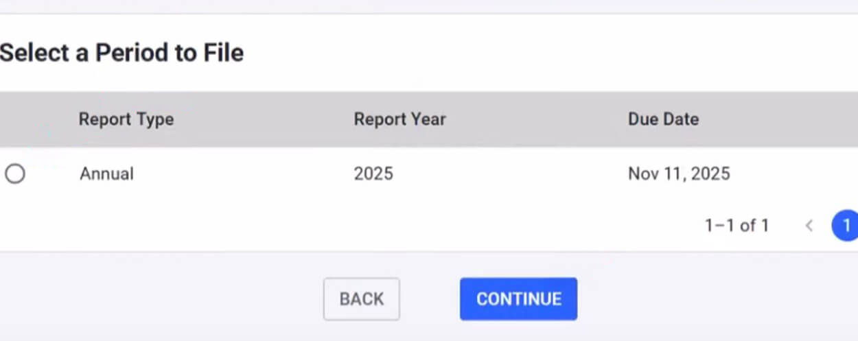 Texas Public Information Report: What It Is, Who Must File, and How to Submit It 4 Franchise tax report year selection in WebFile
