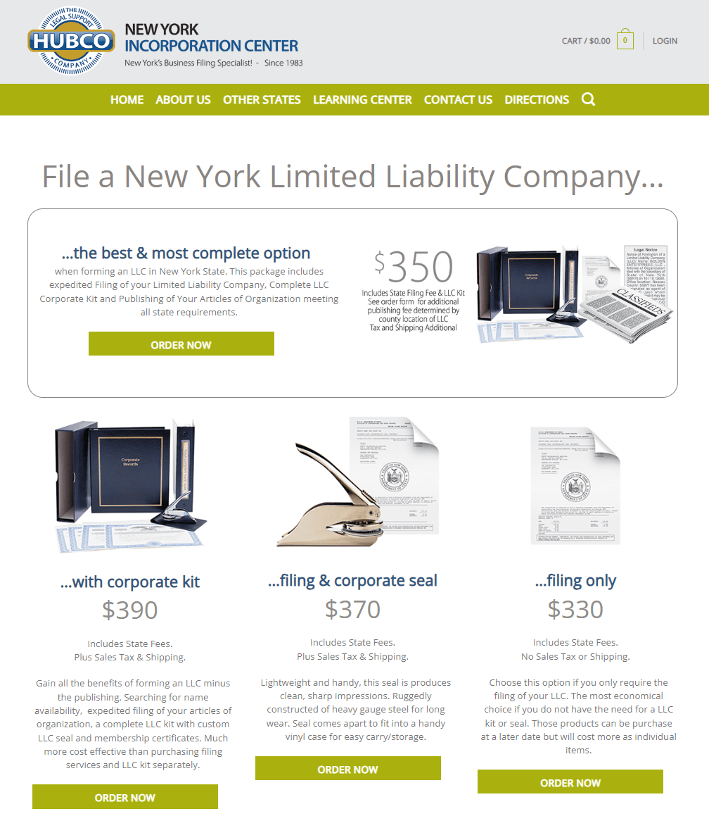 The 10 Best LLC Services in New York: Reviewed and Ranked (2026) 10 NYIC LLC formation service pricing