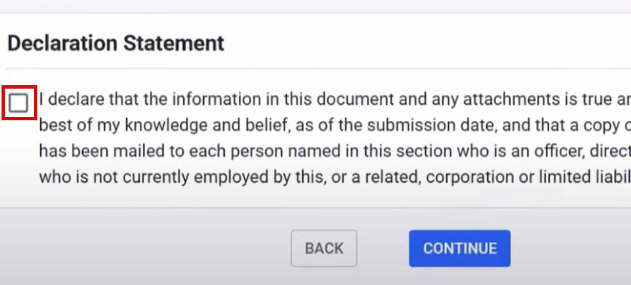 Texas Public Information Report: What It Is, Who Must File, and How to Submit It 8 PIR declaration statement checkbox in WebFile