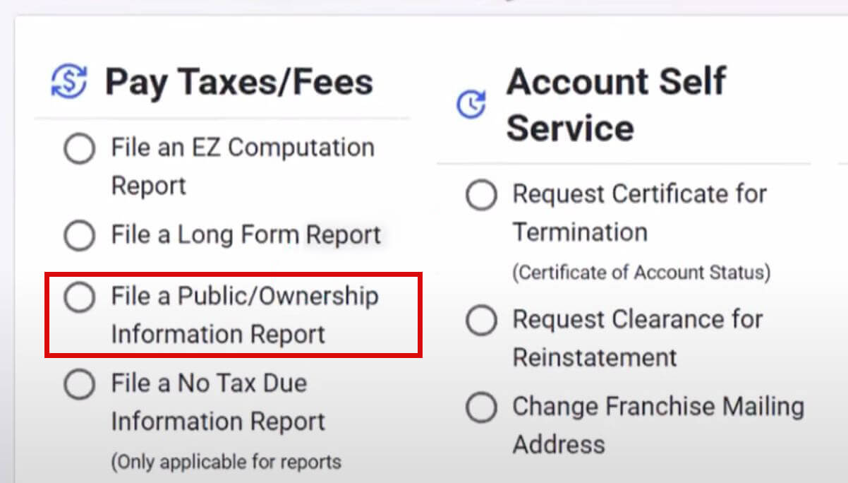 Texas Public Information Report: What It Is, Who Must File, and How to Submit It 3 Public Information Report (PIR) option in WebFile