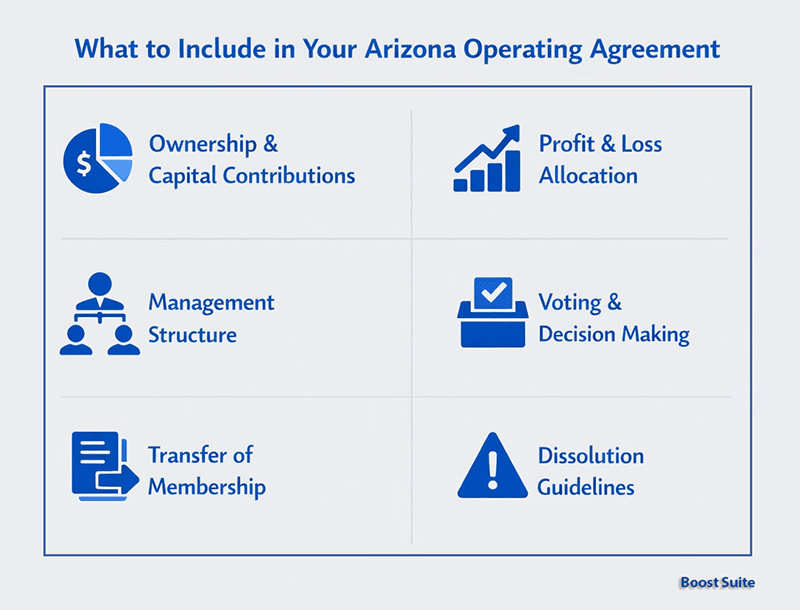 Arizona LLC Operating Agreement: What You Need + Free Template (2026) 1 Arizona Operating Agreement Essentials