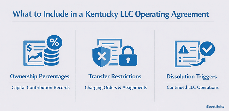 Kentucky LLC Operating Agreement: Written vs. Oral Rules, Free Template, and What KRS 275 Defaults Mean for Your LLC 1 What to Include in a Kentucky LLC Operating Agreement