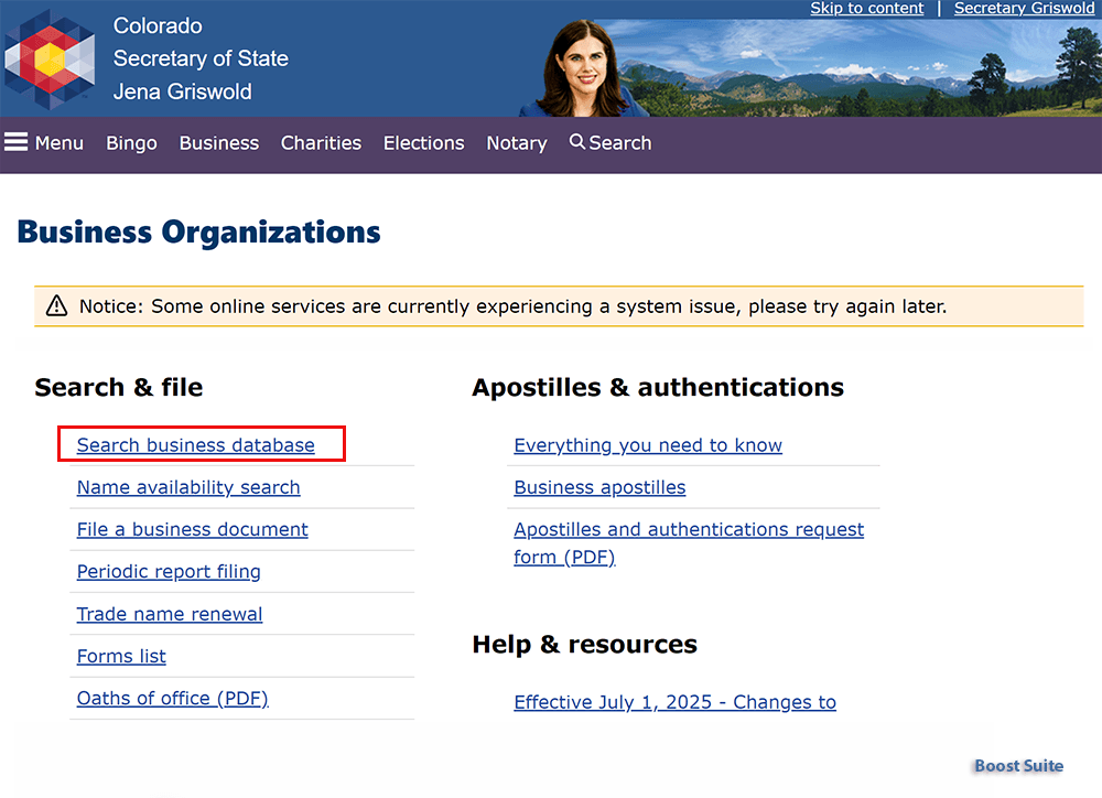 Colorado LLC Periodic Report (2026 Filing Guide) 1 Colorado SOS - Business Organizations portal
