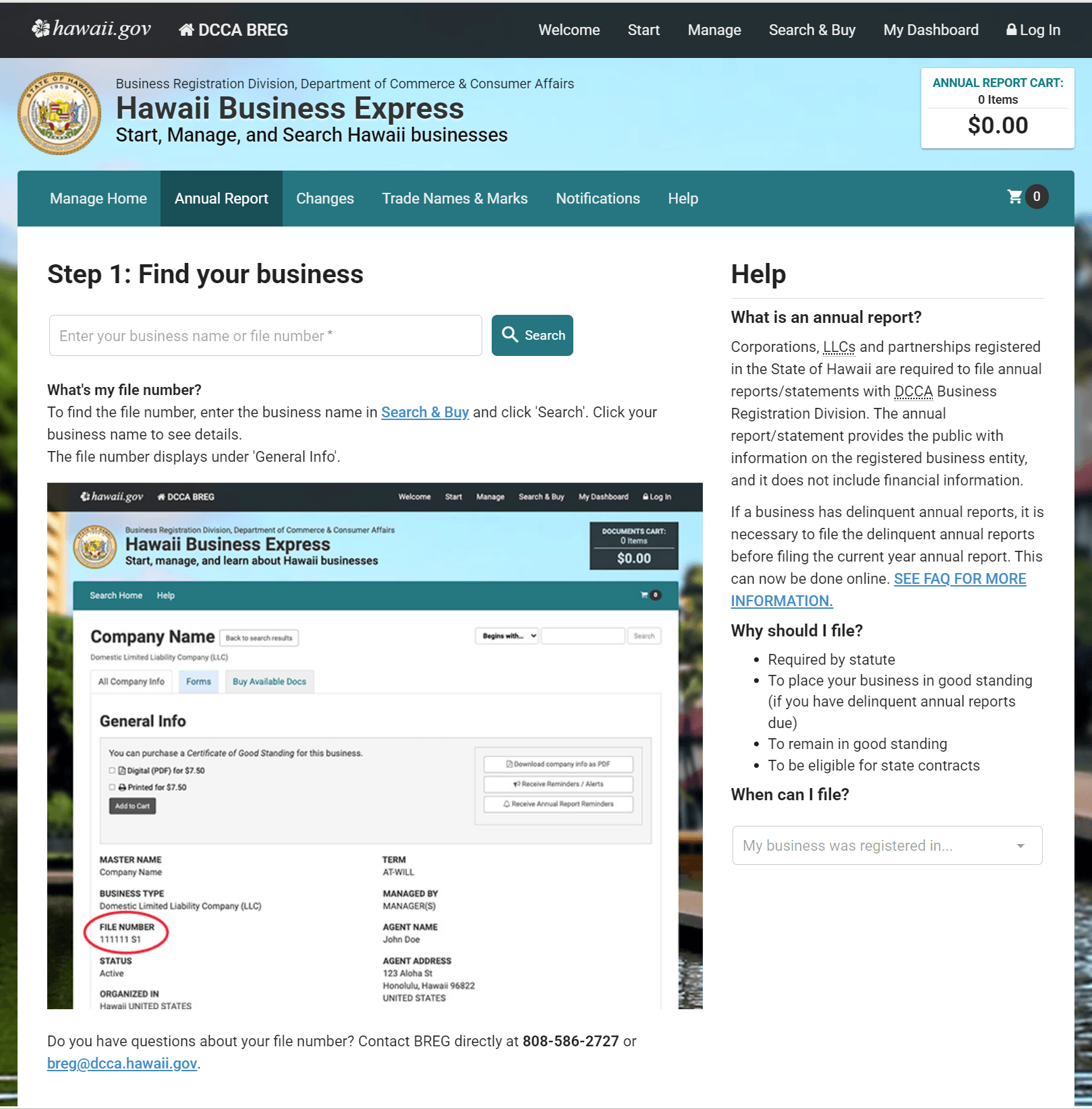 Hawaii LLC Annual Report (2026 Filing Guide) 1 Hawaii Business Express portal