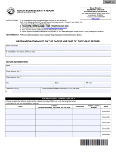 Indiana LLC Annual Report? Business Entity Report Guide 2026