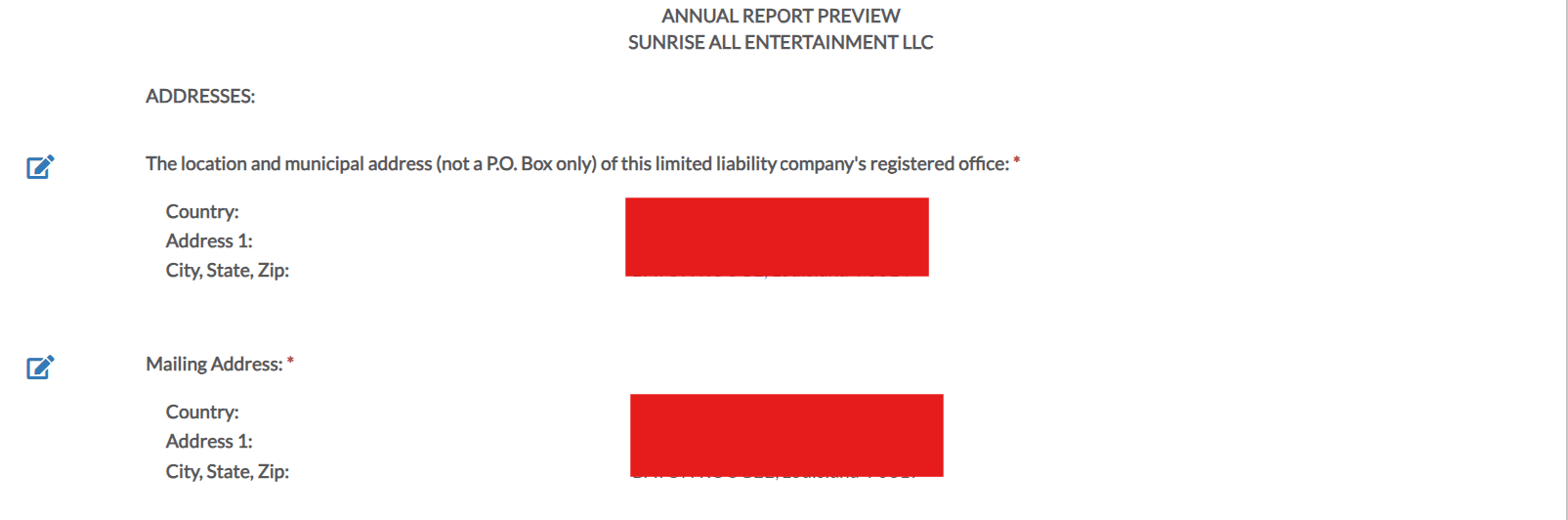 Louisiana LLC Annual Report: Fee, Deadline & geauxBIZ Filing 4 Reviewing a Louisiana LLC entity record before annual report submission