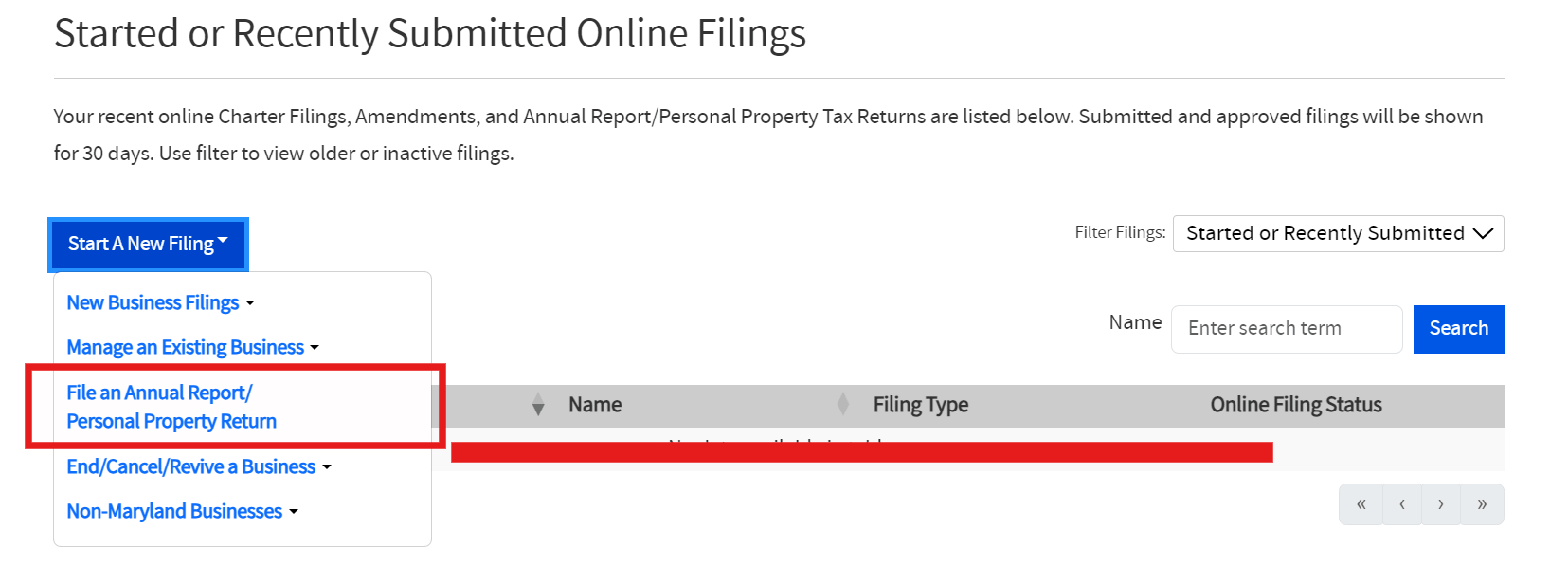 Maryland LLC Form 1 Annual Report: $300, Due April 15 2 Opening the Annual Report and Personal Property tab in a Maryland LLC record