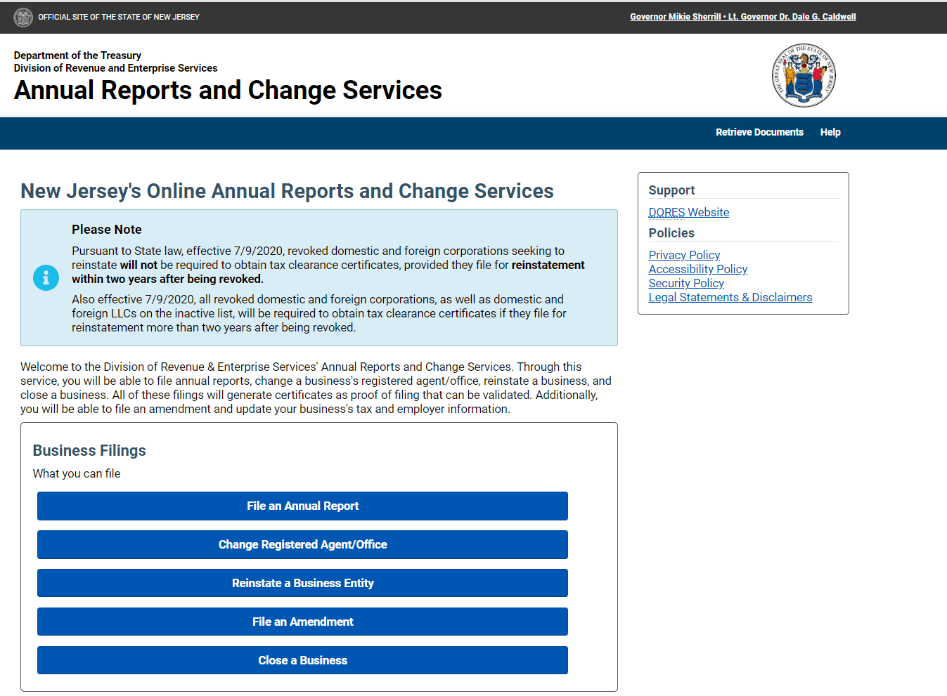 New Jersey LLC Annual Report (2026 Filing Guide) 1 New Jersey Online Annual Report service page