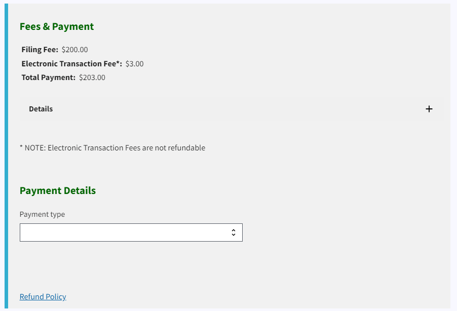 North Carolina LLC Annual Report: $200 Fee, Filed Yearly 7 North Carolina LLC annual report payment and receipt confirmation