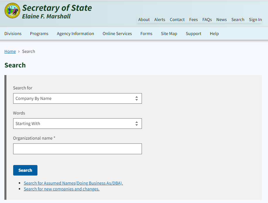 North Carolina LLC Annual Report: $200 Fee, Filed Yearly 2 North Carolina LLC search by business name or Secretary of State ID