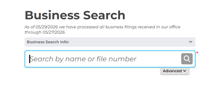 Pennsylvania LLC Annual Report After Act 122 (2026) 2 Pennsylvania Business Search LLC name lookup screen