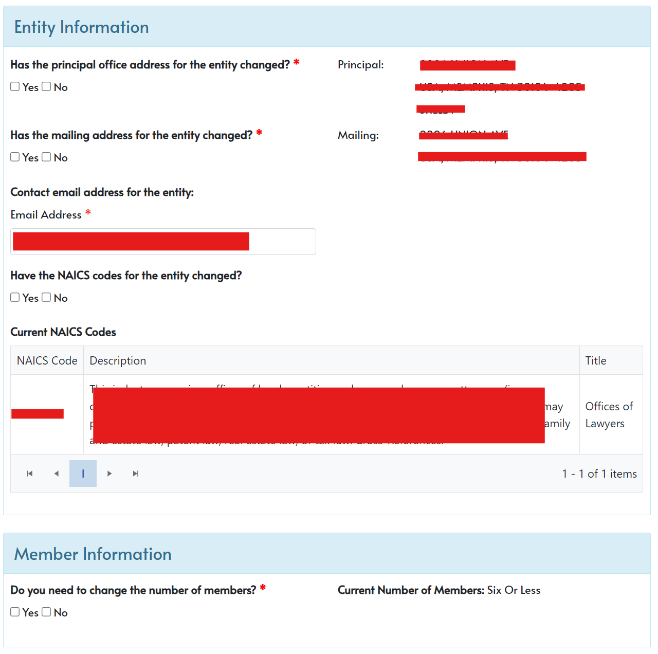 Tennessee LLC Annual Report: How to File Yours in 2026 3 Tennessee TNCaB annual report prefilled fields review screen