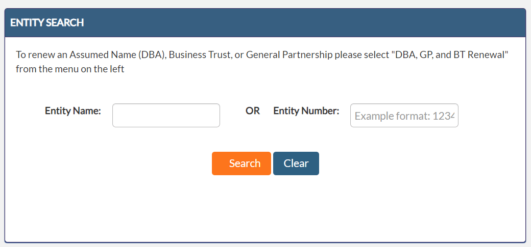 Utah LLC Annual Report: 2026 Fee, Deadline & Filing Steps 3 Utah LLC search by name or entity number screen